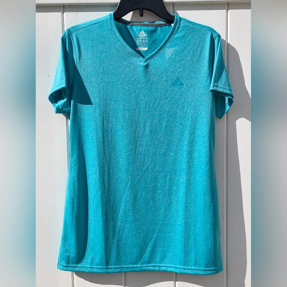 Women's Adidas V-Neck Climalite Shirt